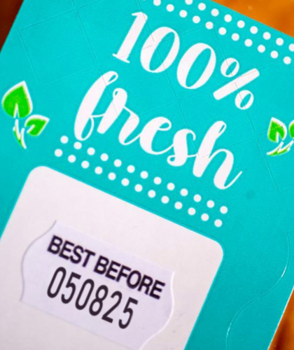 Étiquette de scellement 100% Fresh