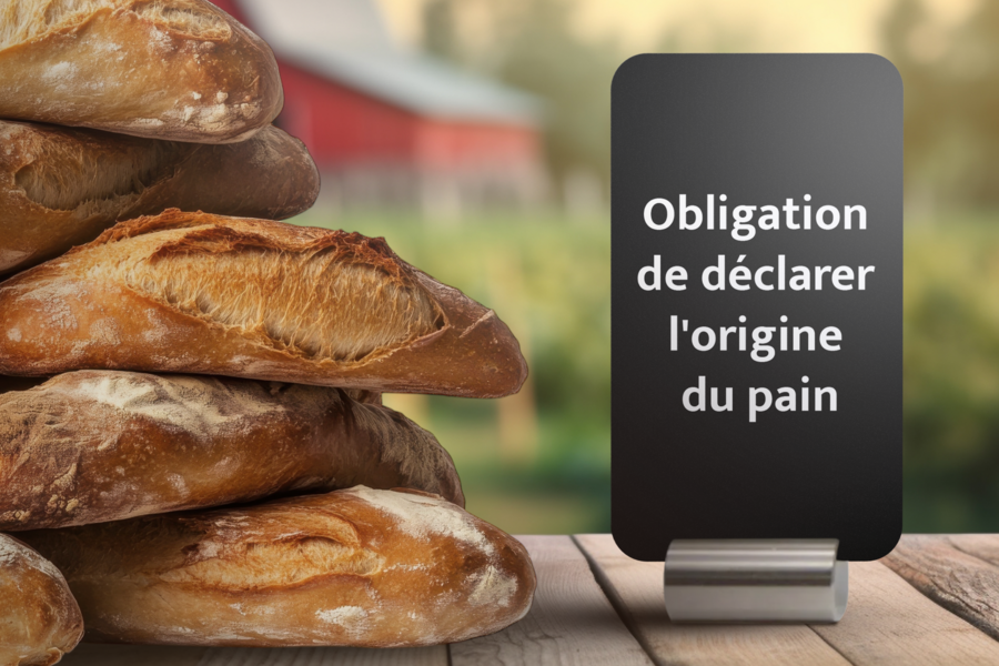 Déclaration obligatoire de l'origine du pain
