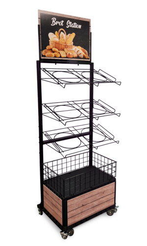 Mobile Brotstation mit Topper