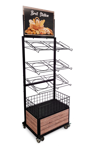 Mobile Brotstation mit Topper
