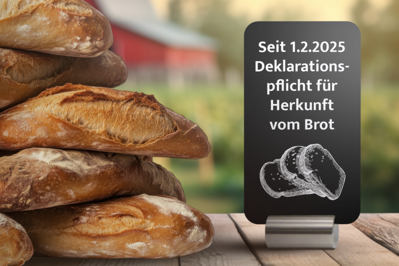 Deklarationspflicht der Herkunft für Brot