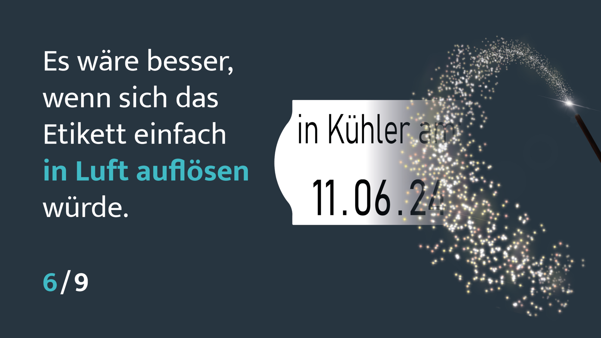 Etiketten, die sich in Luft auflösen?