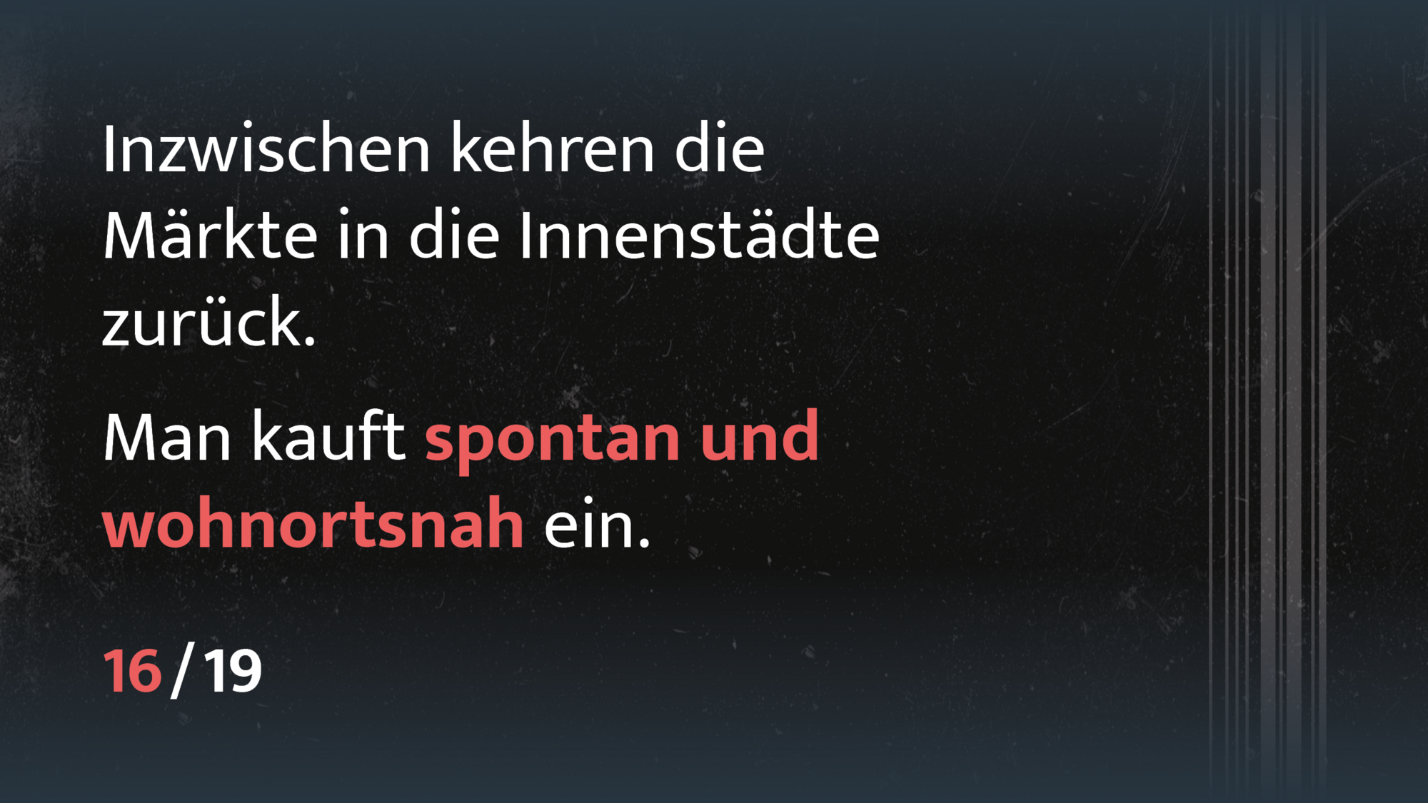 Spontan und wohnungsnah in Innenstadt einkaufen gehen