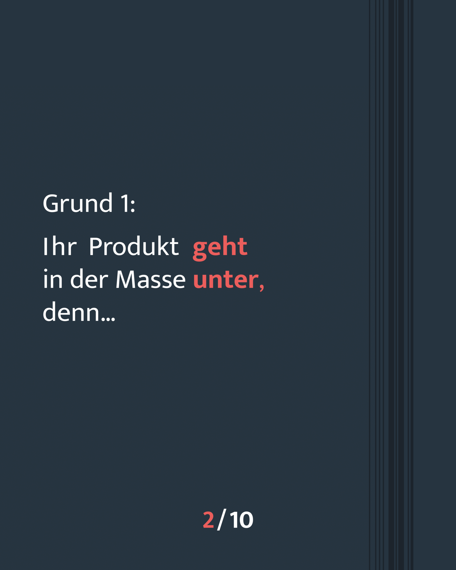 Markenprodukt geht in Masse unter